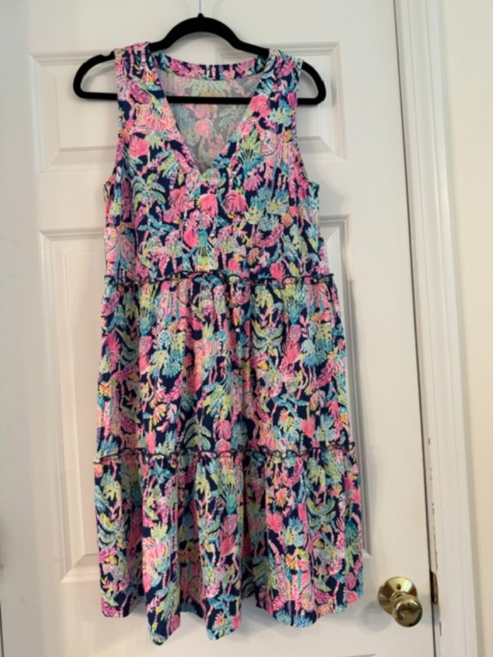 Lilly Pulitzer Lorina Swing Dress, limited-edition, ocean-inspired print Size M